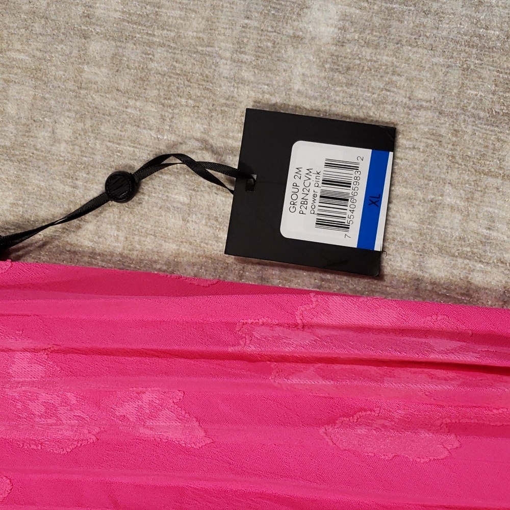 NWT DKNY Midi Pink and Black Skirt Size XL - Picture 2 of 7